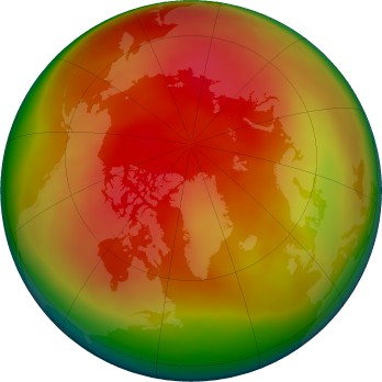 Arctic ozone map for 2024-03
